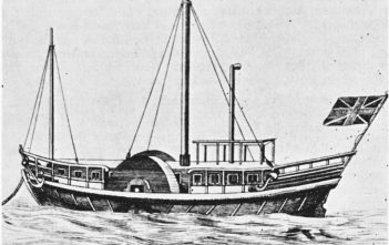 Schon 1816: Die Defiance, das erste Dampfschiff auf dem Rhein Die Defiance - das erste Dampfschiff auf dem Rhein