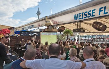 WM 2018: Public Viewing an den Kasematten Düsseldorf So schön kann Public Viewing an den Kasematten sein!